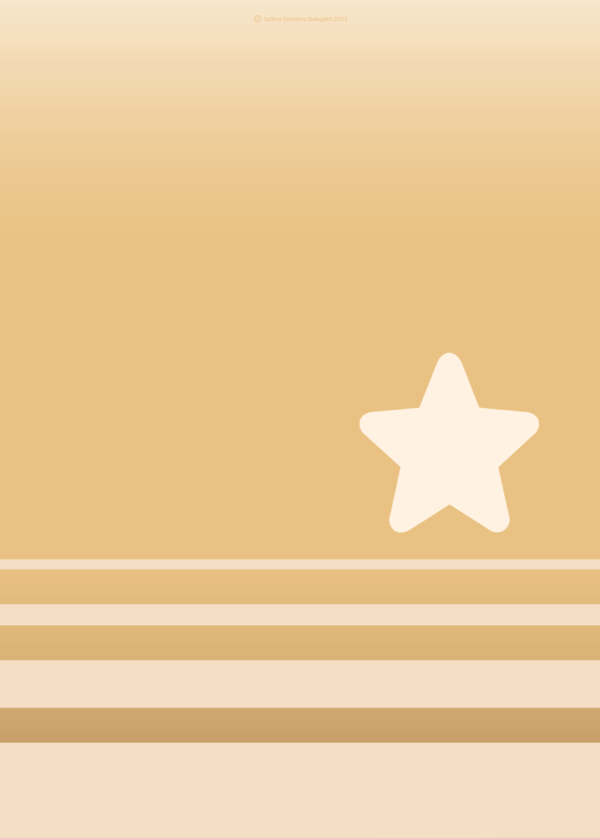 White Star imprint on the beach