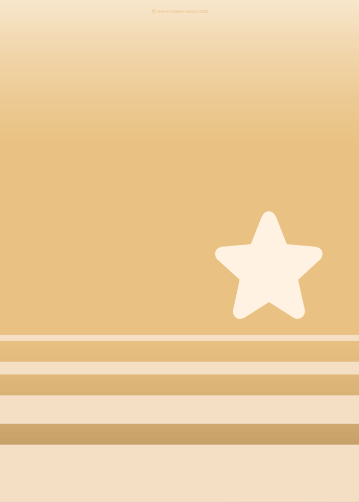 White Star imprint on the beach