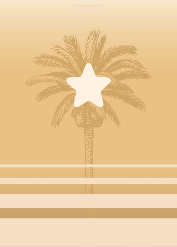 Star imprint on palm